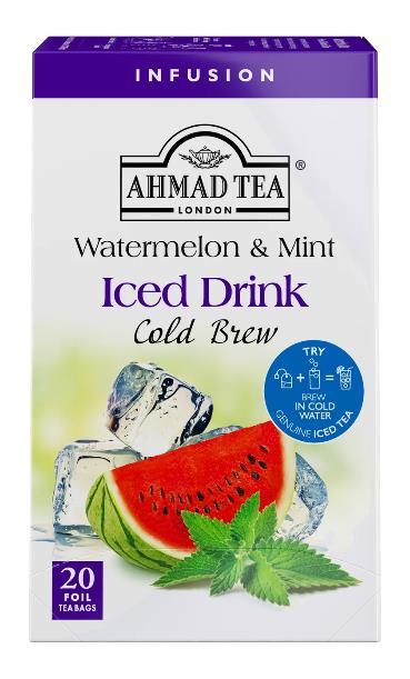 WATERMELON MINT COLD BREW AHMAD TEA 20 BAGS