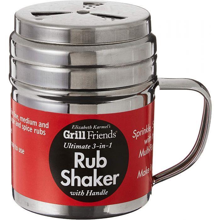 RUB SHAKER STAINLESS STEEL 3-3/4"X2-3/4" 1 CUP