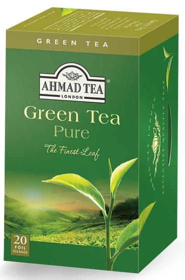 GREEN TEA PURE 20 BAGS AHMAD TEA-