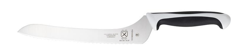 OFFSET BREAD KNIFE WAVY EDGE 9" WHITE MILLENNIA-