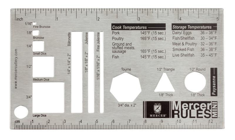 MERCER MINI RULES STAINLESS STEEL-