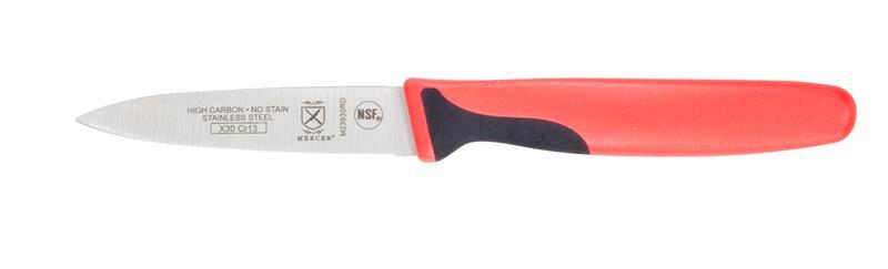 PARING KNIFE SLIM MILLENNIA 3" RED BULK-