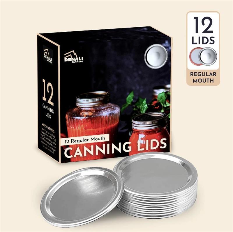 CANNING LIDS REGULAR 12 PIECE