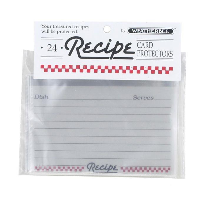 RECIPE CARD PROTECTORS 3" x 5"