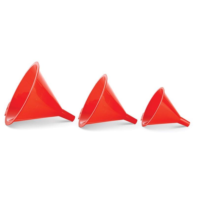 PLASTIC FUNNELS SET OF 3