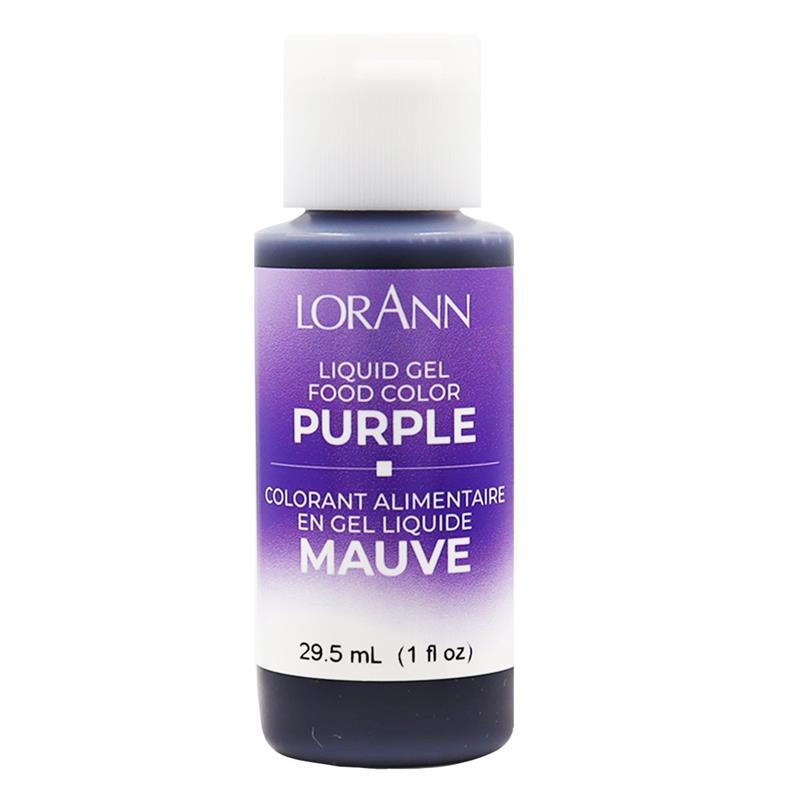 PURPLE LIQUID GEL FOOD COLORING 1 FL OZ-