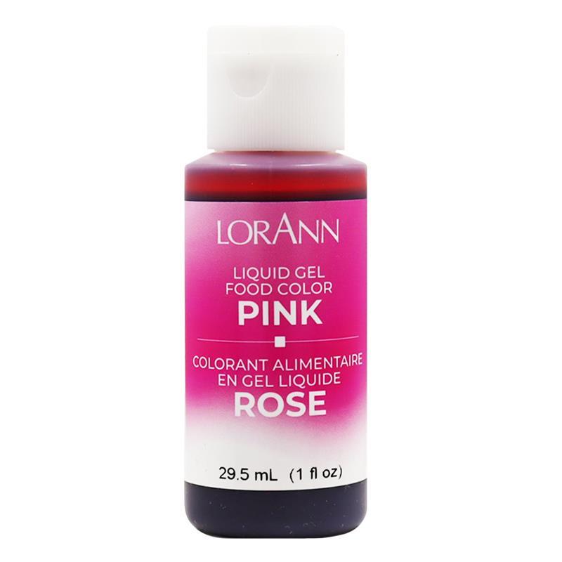 LIQUID GEL FOOD COLOR PINK 1 FL OZ-