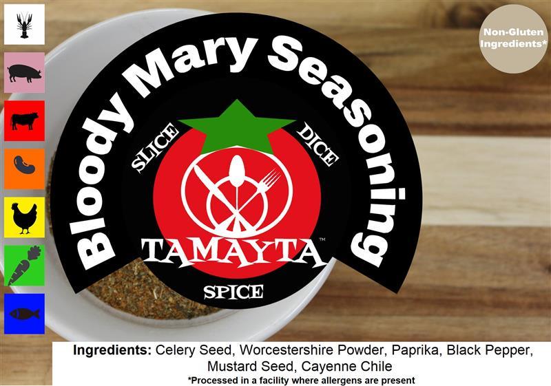 BLOODY MARY SEASONING 1/2 CUP (NET WT 2.25 OZ)-