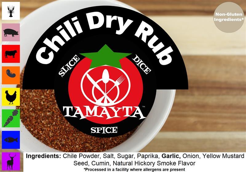 CHILI DRY RUB 1/2 CUP (NET WT 2.5 OZ)-