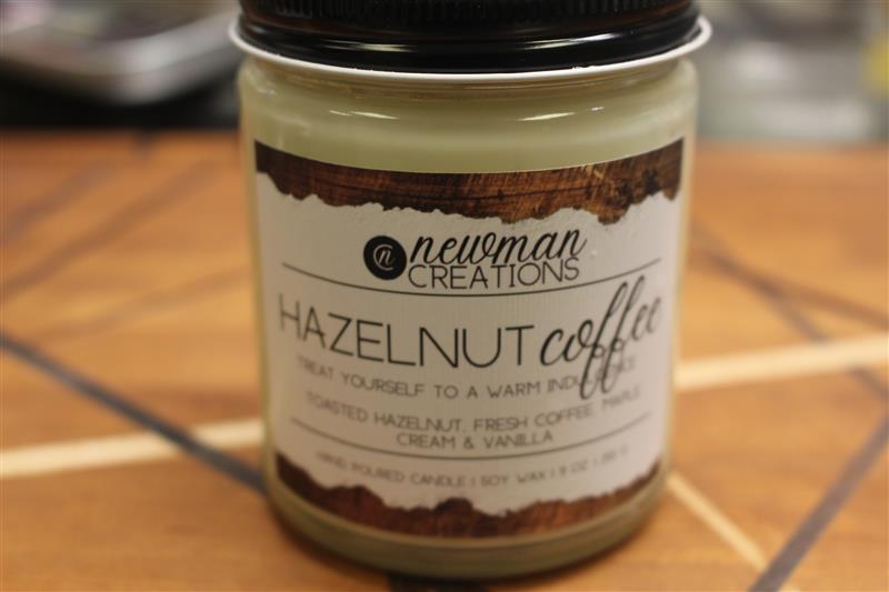 HAZELNUT COFFEE 9 OZ CANDLE