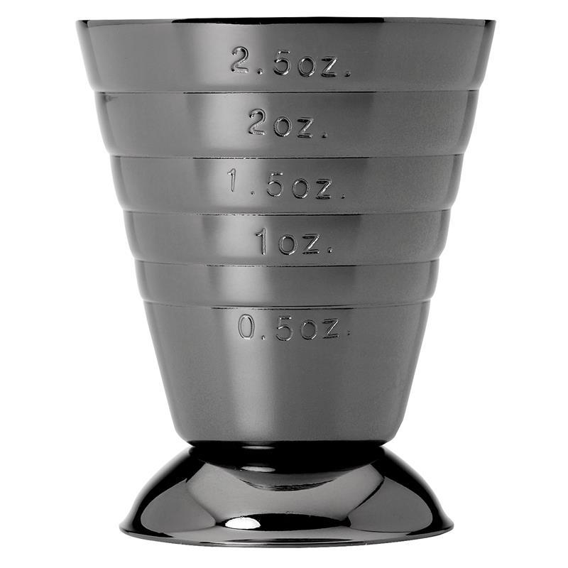 BAR MEASURING CUP 2.5 OZ GUN METAL BLACK