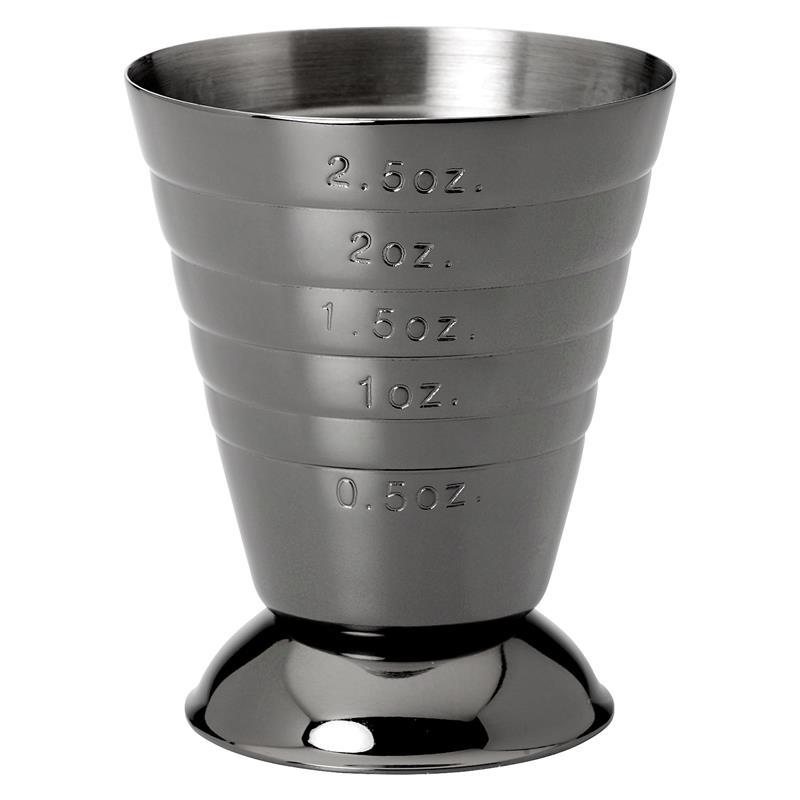 BAR MEASURING CUP 2.5 OZ GUN METAL BLACK