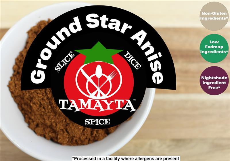 STAR ANISE GROUND 1/2 CUP (NET WT 1.5 OZ)-