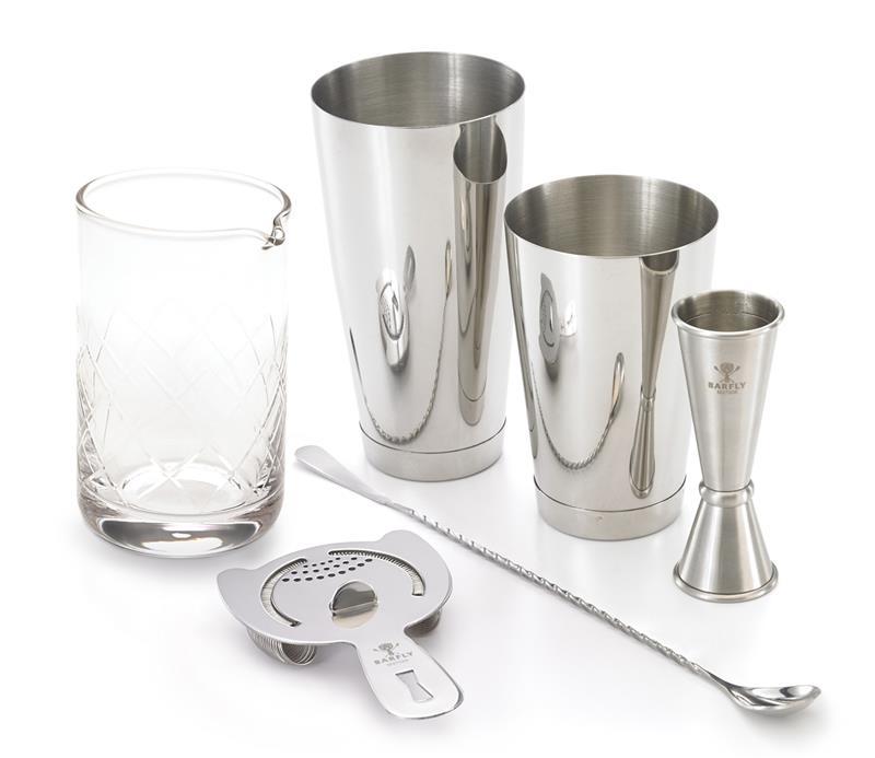 COCKTAIL SET 5-PIECE STAINLESS STEEL