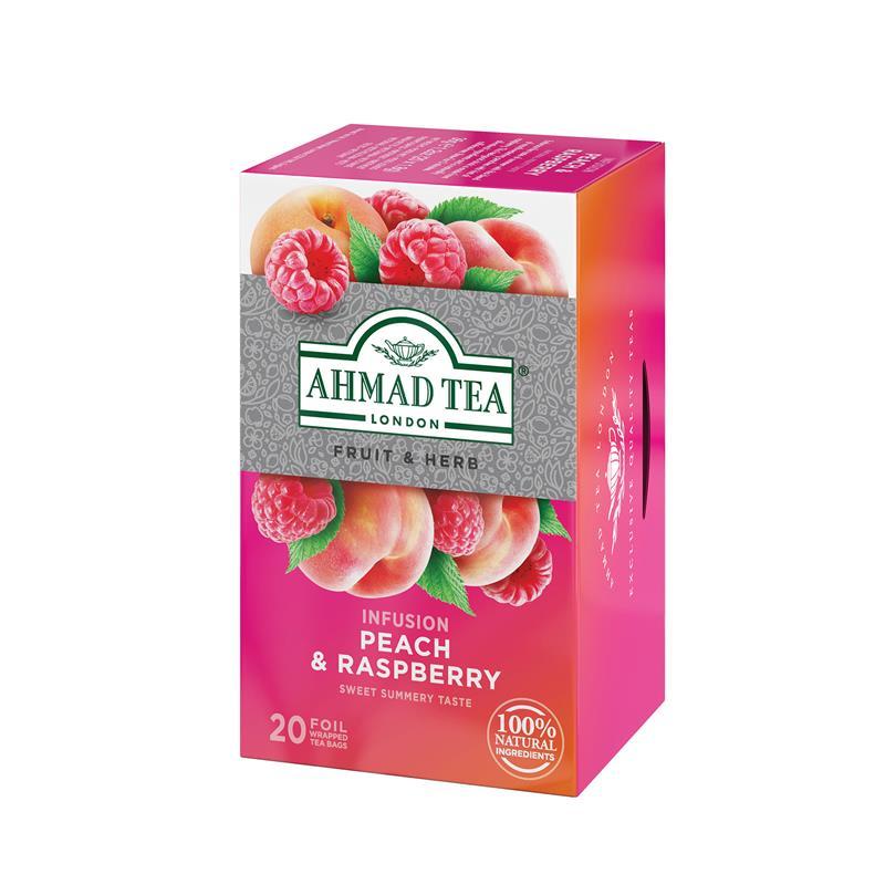 PEACH & RASPBERRY HERBAL TEA 20 BAGS