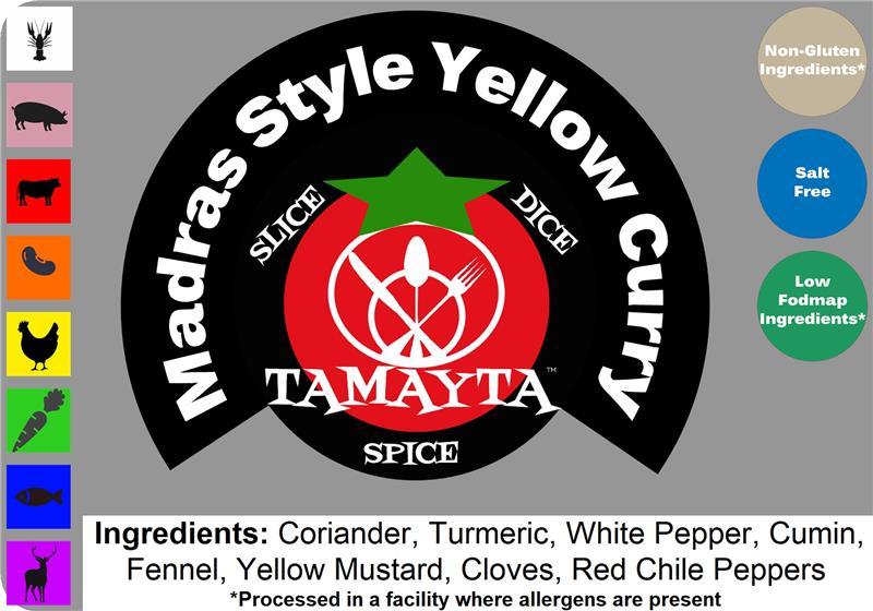 CURRY MADRAS STYLE YELLOW 1/2 CUP (NET WT 2.5 OZ)