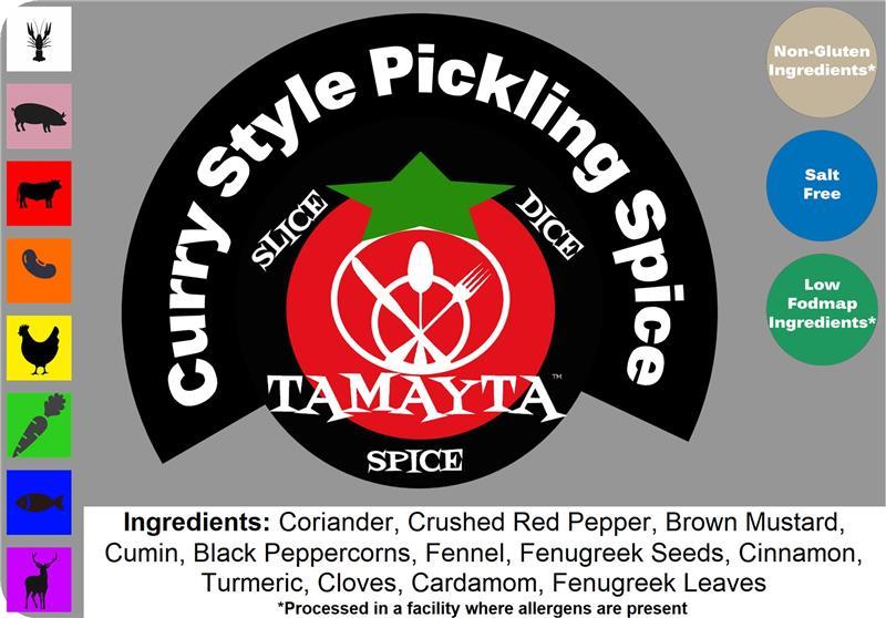 CURRY STYLE PICKLING SPICE 1/2 CUP JAR (NET WT 1.25 OZ)-