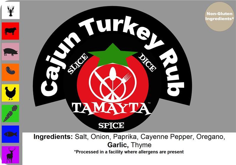 CAJUN TURKEY RUB 1/2 CUP (NET WT 2 OZ)-