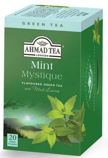 MINT MYSTIQUE GREEN TEA 20 BAGS AHMAD TEA