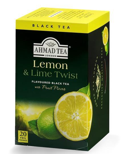 LEMON AND LIME TWIST TEA 20 BAGS AHMAD TEA