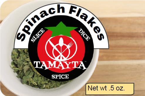 SPINACH FLAKES 1/2 CUP JAR (NET WT .5 OZ)
