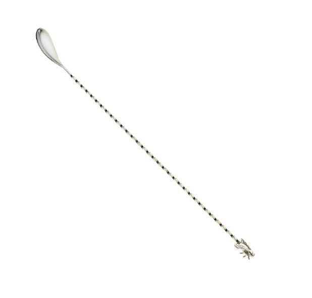 COCKTAIL MIXING SPOON NOVELTY FLY STAINLESS STEEL