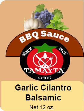 GARLIC CILANTRO BALSAMIC BBQ SAUCE 12 FL OZ
