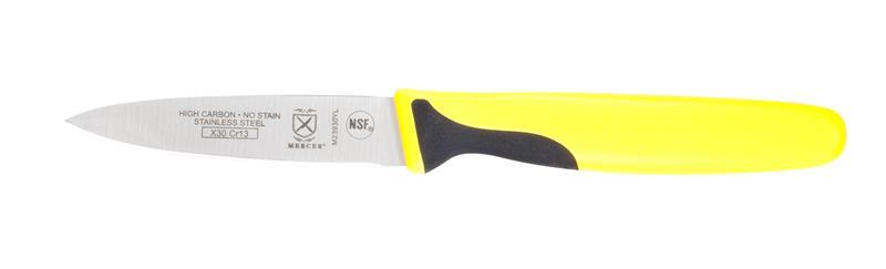 PARING KNIFE SLIM 3" YELLOW PACKAGED