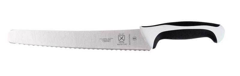 BREAD KNIFE WAVY EDGE 10" WHITE MILLENNIA