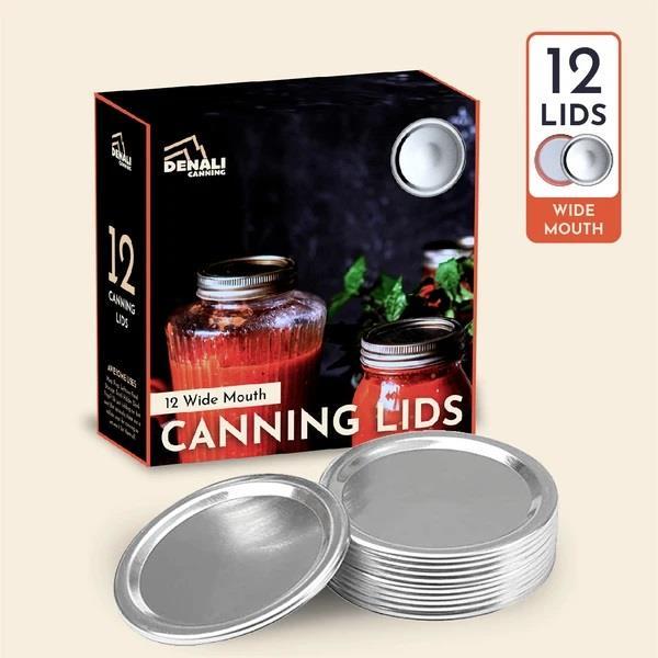 CANNING LIDS WIDE MOUTH 12 PIECES