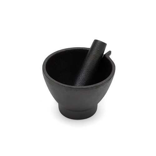 MORTAR AND PESTLE CAST IRON 3.9"