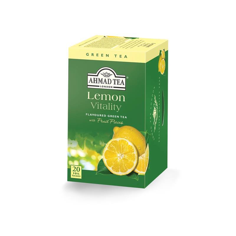 LEMON VITALITY GREEN TEA 20 BAGS AHMAD TEA