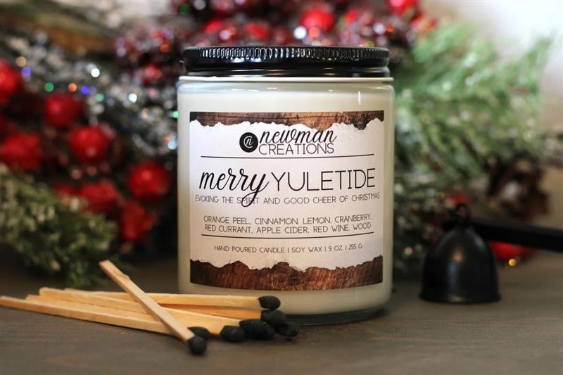 MERRY YULETIDE WINTER CANDLE