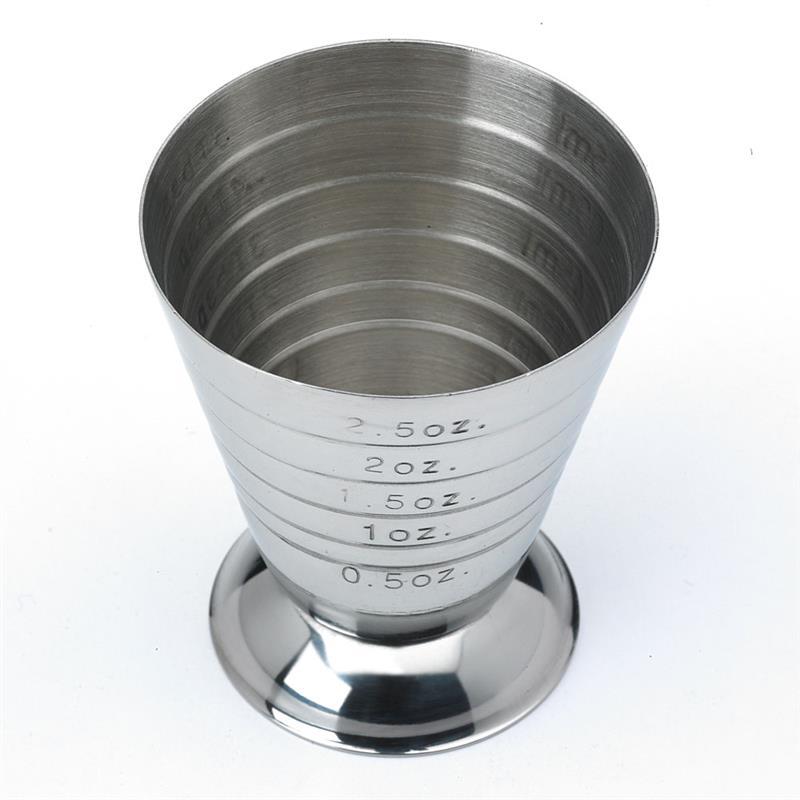 BAR MEASURING CUP 2.5 OZ STAINLESS