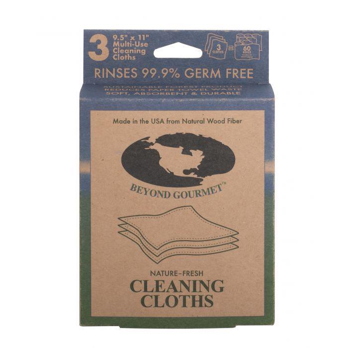 CLEANING CLOTHS NATURAL 9-1/2"X11" 3 PACK